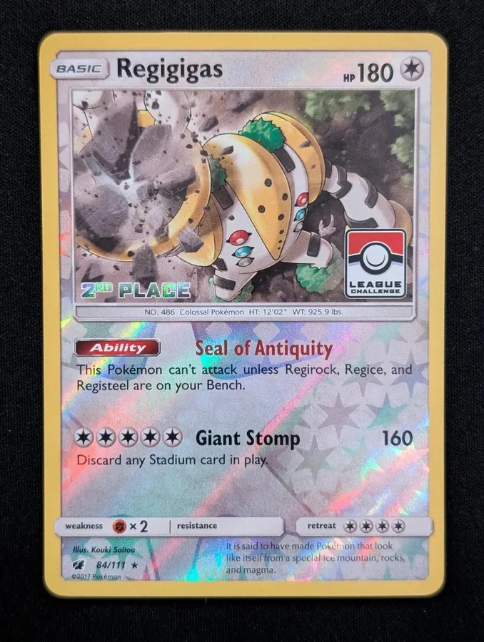 Crimson Invasion Regigigas [2nd-Place] Pokémon card